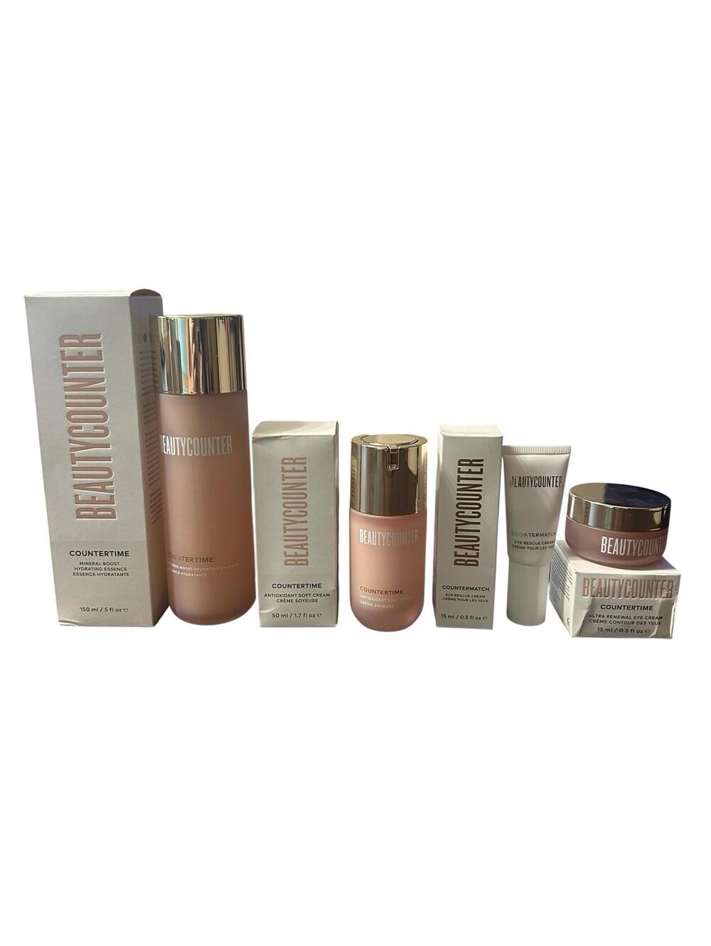 Beautycounter Countertime Set Essence Soft Cream Eye Cream Lot New